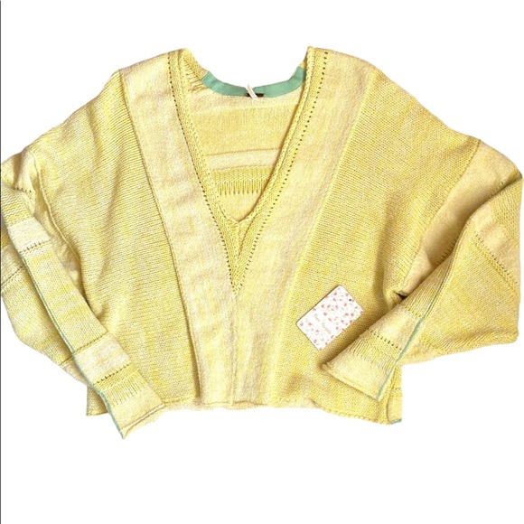 FREE PEOPLE For REVOLVE Lemonade Stand Pullover Sweater NEW - Picture 9 of 12